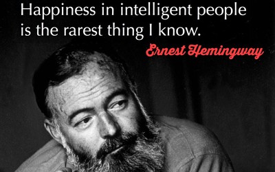 Danh ngôn về hạnh phúc của người thông minh có thực là của Hemingway?