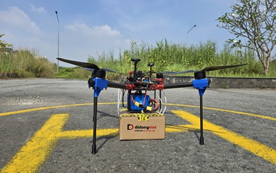 Startup công nghệ Saolatek thử nghiệm giao hàng bằng máy bay không người lái thành công