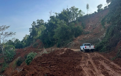 Thông xe tạm thời đèo Gia Bắc, cấm xe tải nặng qua lại