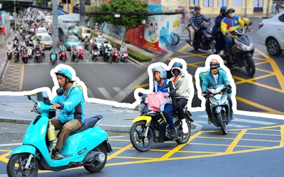 TP.HCM kẻ vạch mắt võng, dừng đèn đỏ chặn xe rẽ phải trên vạch này sẽ bị phạt tiền