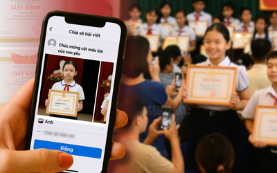 Cảnh báo lộ thông tin nhạy cảm khi khoe giấy khen con lên mạng