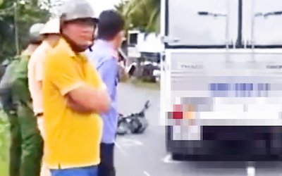 Tài xế cán chết con gái người nổ súng ở Vĩnh Long có dấu hiệu vi phạm giao thông