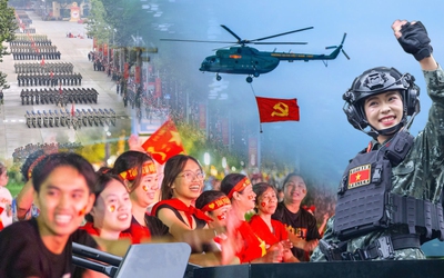 Một hai, một hai, một hai... âm thanh huyên náo phố phường ngày tổng duyệt