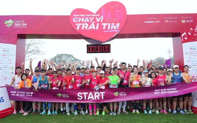 Giải chạy 'Run For The Heart' 2025 quyên góp 5 tỉ đồng cho trẻ em phẫu thuật tim