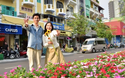 Đường Lê Lợi bừng sáng đón năm mới