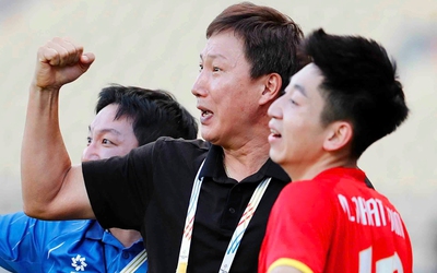HLV Kim Sang Sik thắng 100% các trận đấu chính thức cùng U23 Việt Nam