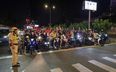 100% CSGT TP.HCM ứng trực trước trận U23 Việt Nam đấu U23 Trung Quốc