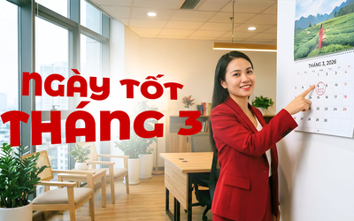 Ngày âm lịch hôm nay và ngày tốt trong tháng 3 năm 2026: Động thổ, cưới hỏi, xây nhà, khai trương