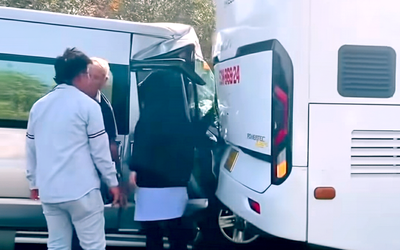 Tai nạn liên hoàn 7 xe trên cao tốc Phan Thiết - Dầu Giây, ùn ứ nghiêm trọng