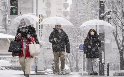 Hàn Quốc, Nhật Bản chật vật ứng phó bão tuyết