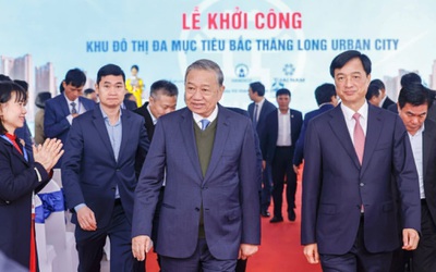 Tổng Bí thư dự lễ khởi công khu đô thị đa mục tiêu Bắc Thăng Long Urban City