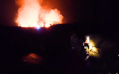 Cháy rừng tràm ở Khu bảo tồn Phú Mỹ, Giang Thành