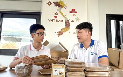 Chén đĩa được làm từ mo cau, dùng được trong lò nướng, lò vi sóng