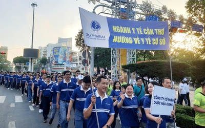 Đi bộ hướng về y tế cơ sở, TP Cần Thơ nhận được 1,5 tỉ đồng