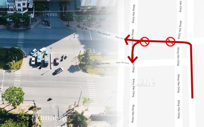 Hướng dẫn cách rẽ trái, quay đầu trên đường Đồng Văn Cống cho xe máy