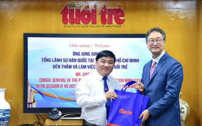 Tân Tổng lãnh sự Hàn Quốc: Mong báo Tuổi Trẻ là cầu nối Việt - Hàn