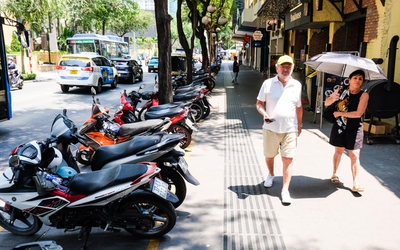 Vỉa hè đã dần thông thoáng