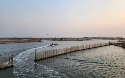 Những ngày nắng gắt, về đầm Chuồn tận hưởng không gian mênh mông, mát lành