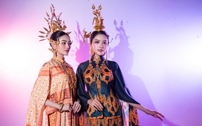 Việt Hùng kể chuyện văn hóa Chăm Pa trên tà áo dài Việt