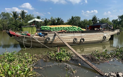 Tàu gỗ va chạm vỏ lãi trên sông Trà Tân, 1 người chết