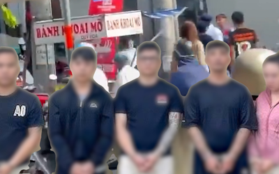 Tạm giữ 5 người đánh nhau trên đường Cách Mạng Tháng Tám do mâu thuẫn làm ăn