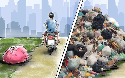 Bắt đi hốt lại rác