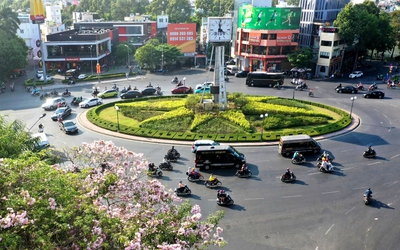TP.HCM thay đổi cách chạy xe ở vòng xoay Điện Biên Phủ