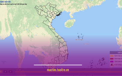 Cách xem cảnh báo nguy cơ lũ quét, sạt lở đất