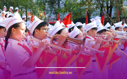 Đồng diễn của các liên đội tại Liên hoan tiếng kèn Đội ta TP.HCM năm học 2025 - 2026