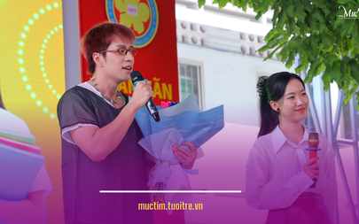 Bùi Duy Ngọc gửi lời chúc đến học trò 2k11 tại Ngày hội Tự tin vào lớp 10