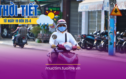 Dự báo thời tiết từ 19 đến 25-4: Bắc Bộ mưa dông, Trung Bộ và Nam Bộ nắng nóng