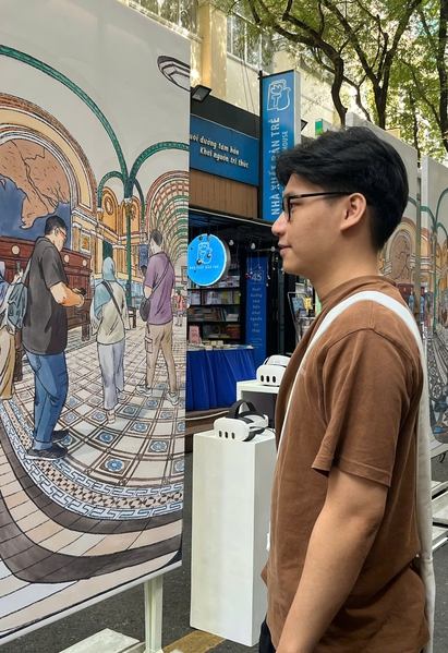 Cuối tuần đến Đường sách ngắm Sài Gòn qua công nghệ thực tế ảo