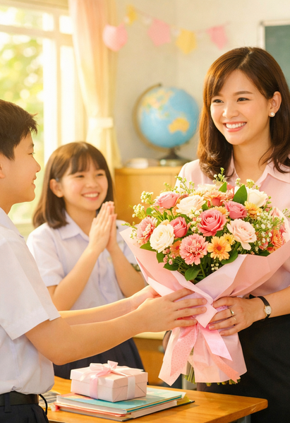 Gợi ý những lời chúc 8-3 ý nghĩa dành tặng cô giáo