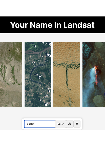 Cách viết tên từ hình ảnh vệ tinh Trái đất của NASA