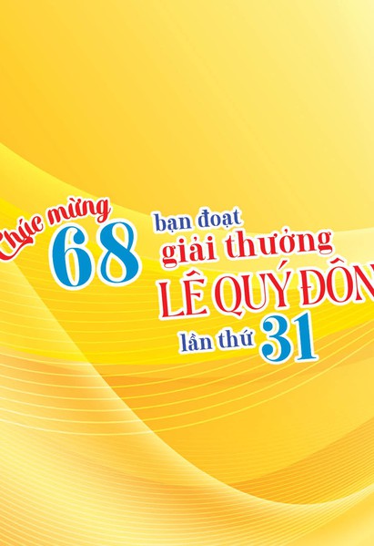 Chúc mừng 68 bạn đoạt Giải Lê Quý Đôn trên ấn phẩm Nhi Đồng TPHCM lần thứ 31