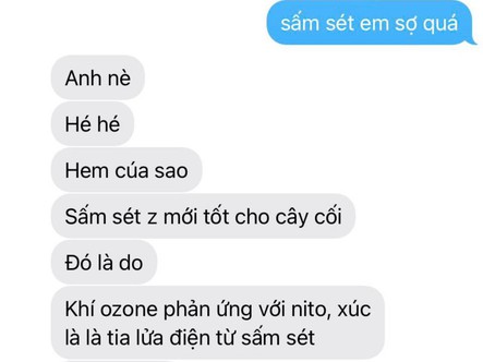 Ảnh vui 6-11: Đoạn hội thoại lý giải 'vì sao sấm sét tốt cho cây'