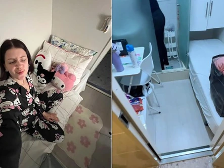 Cô gái sống tối giản trong phòng trọ nhỏ như tủ quần áo