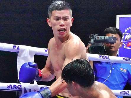 Dàn võ sĩ kickboxing Campuchia đến Vĩnh Hy thách đấu