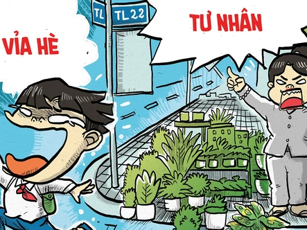 Tưởng là shop bán cây cảnh hóa ra vỉa hè... tư nhân