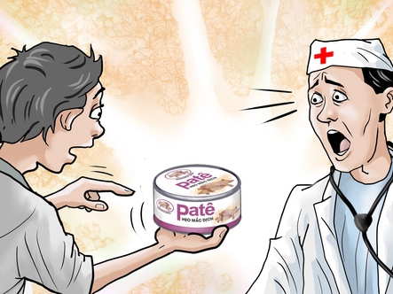 Cách ăn pate 'heo mắc dịch'?