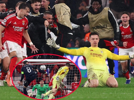 Thủ môn Benfica ghi bàn ‘kết liễu’ Real Madrid