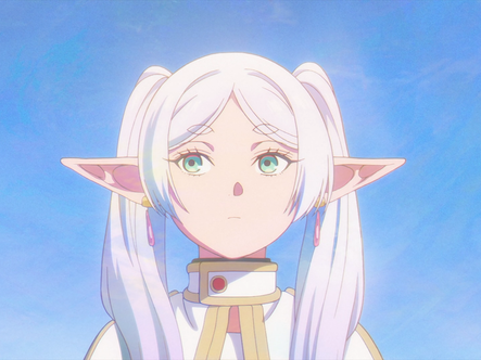 Frieren mùa 2 khuấy động mạng xã hội vì khung hình gợi nhớ meme “Frieren Looking Up”