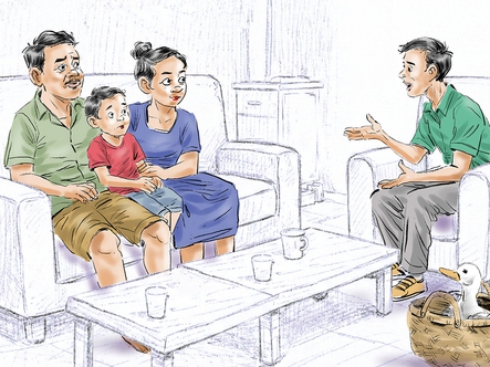 Vợ chồng tôi nhận đút lót từ bên ngoại để về quê ăn Tết