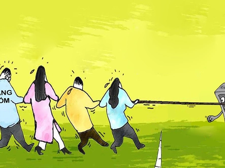 Karaoke thi kéo co với hàng xóm