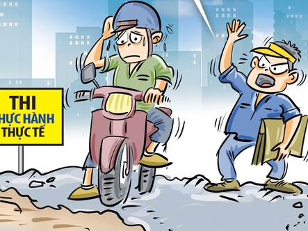 Bài thi sát hạch không ướt giày