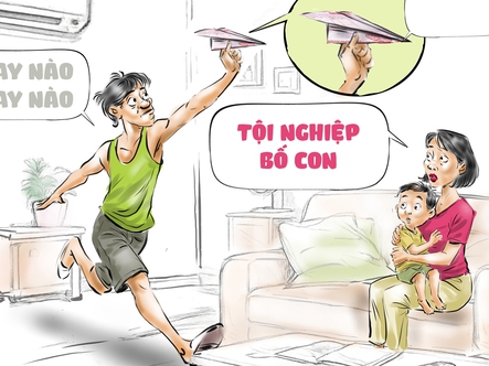 Ông bố 'chập cheng' vì tiền điện mùa nóng