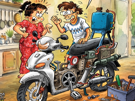Tuổi Trẻ Cười số 1-6-2026: Ông chồng độ xe đón xăng E10