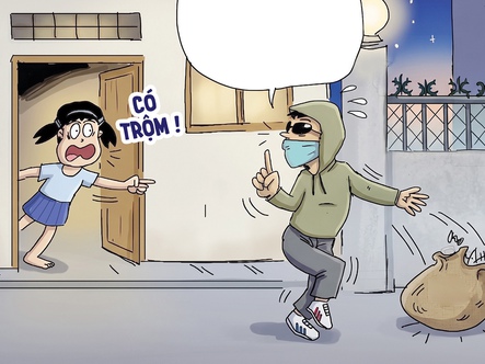 Con gái tưởng bố là trộm, không ngờ... đúng thế thật
