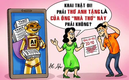 Câu chữ của AI nhưng tình cảm là của anh nha vợ!