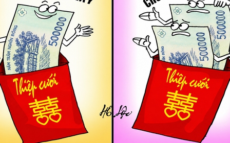 Tiền mừng đám cưới: Góp vui hay... góp vốn?
